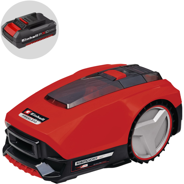 Einhell FREELEXO 300 - Robot cortacésped con cable perimetral - Batería de litio de 18 V/2 Ah