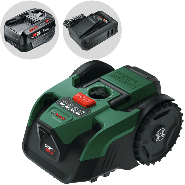 Bosch VISIMOW18V-200 - Robot cortacésped - Sin instalación - 18 V/5 Ah