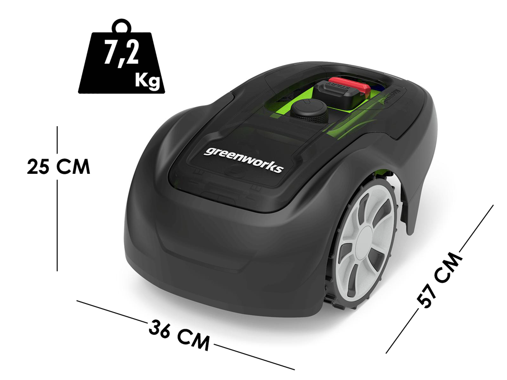 Greenworks OPTIMOW 5 - Robot cortacésped - Con cable perimetral - Imagen 3