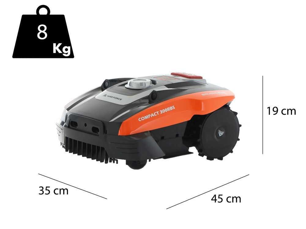 Yard Force Compact 300RBS - Robot cortacésped - Imagen 3