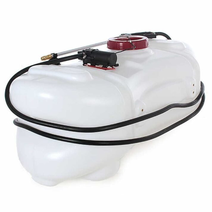 GeoTech CZ100A - Depósito para tratamientos fitosanitarios para tractor cortacésped - Bomba 12V - 100L