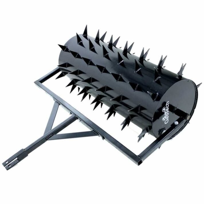 Rodillo aireador de pinchos 92 cm de acero para tractores cortacésped