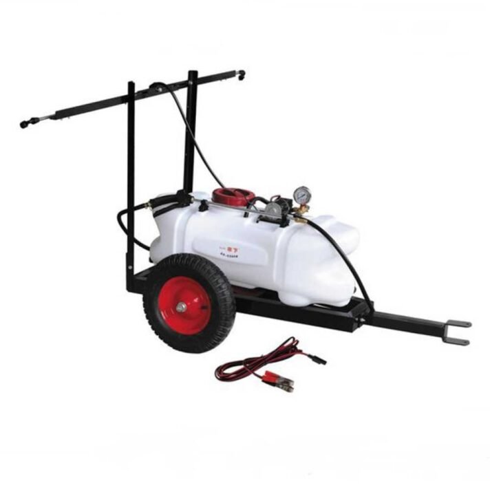 GeoTech CZ60D - Depósito para tratamientos fitosanitarios para tractores cortacésped - Bomba 12V - 60L