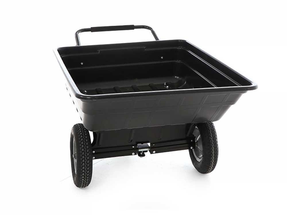 Remolque para tractor cortacésped GeoTech TC3080PL - remolque con cuba de plástico - 121x93(h 29 cm) - Imagen 3