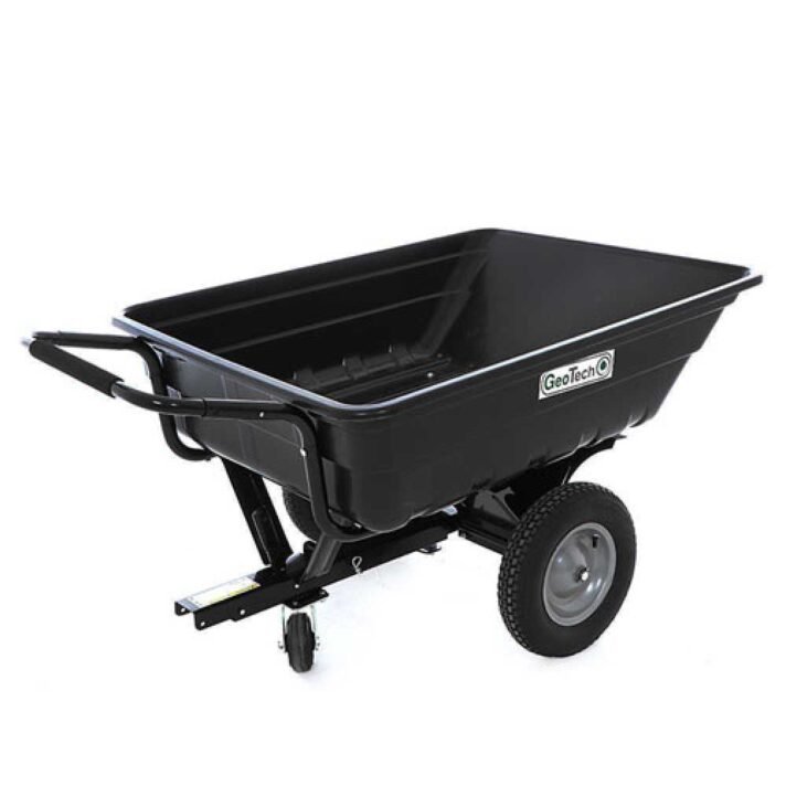 Remolque para tractor cortacésped GeoTech TC3080PL - remolque con cuba de plástico - 121x93(h 29 cm)