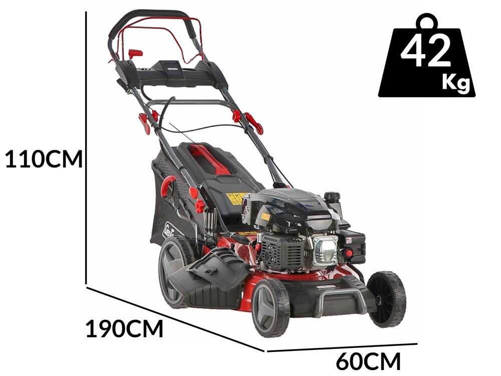 GeoTech Pro S53-225 BMSGW ES - Cortacésped autopropulsado 4en1 - Arranque eléctrico - Imagen 3