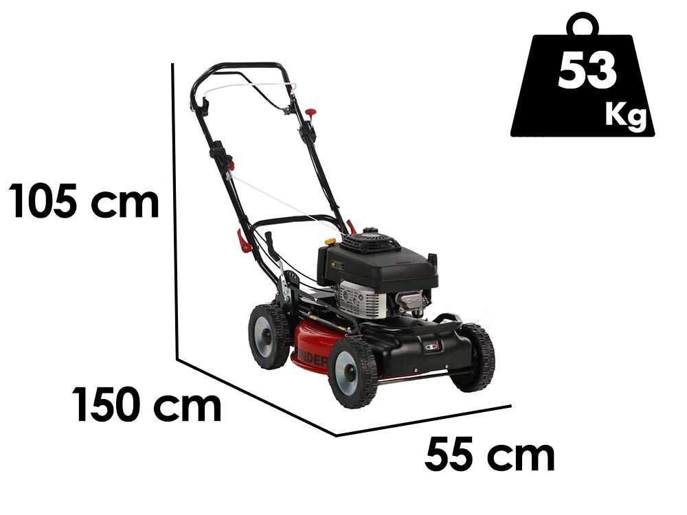 Marina Systems GRINDER 4X4 SKW - Cortacésped de gasolina autopropulsado - Motor Kawasaki FJ180V - Corte 52cm - Imagen 3