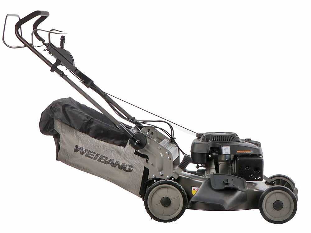 Weibang WB537SCV3 - Cortacésped autopropulsado de gasolina - Motor de 196 cc - 3 marchas - 4en1 - Imagen 5