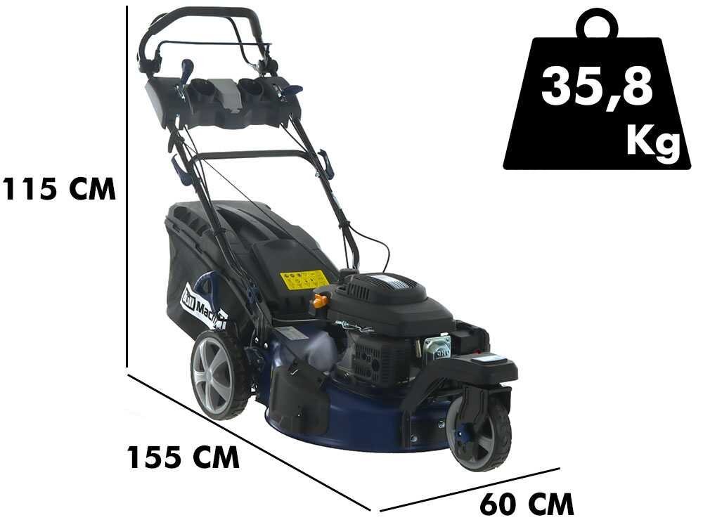 Cortacésped autopropulsado de gasolina BullMach CERBERO 53 - Plato de corte de 53 cm - 4 en 1 - Imagen 3