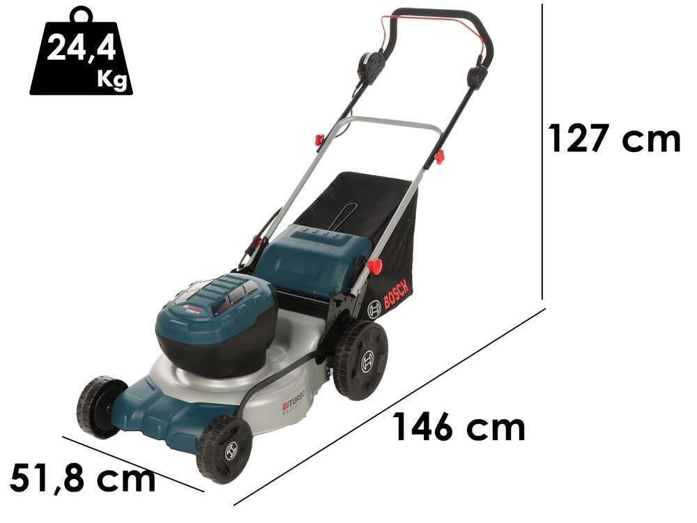 Bosch Professional GRA 18V2-46 - Cortacésped a batería 2x18 V 12 Ah + cargador rápido - Imagen 2