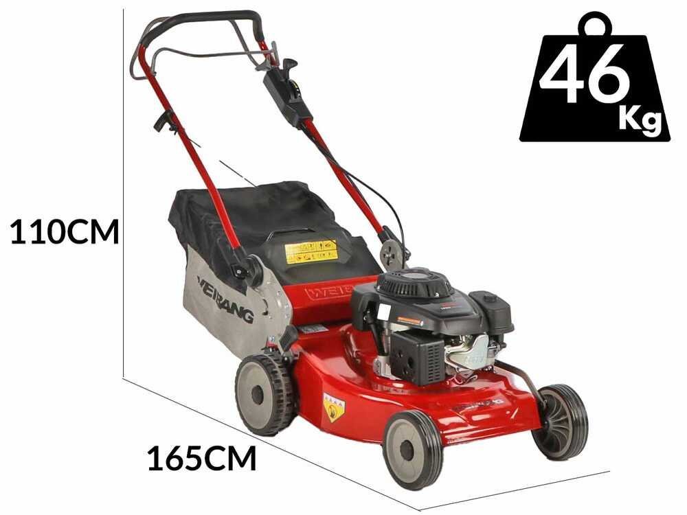Weibang WBMWB537SC - Cortacésped autopropulsado de gasolina - 2en1 - Motor de 196cc - Imagen 3