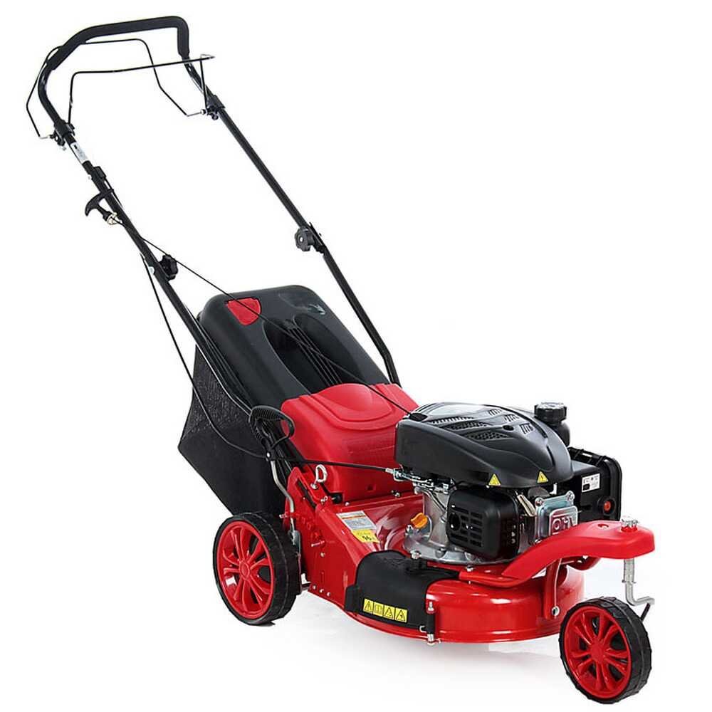 Cortacésped de gasolina autopropulsado GeoTech Pro S42-3 BMSWG, mono-rueda delantera giratoria - Loncin