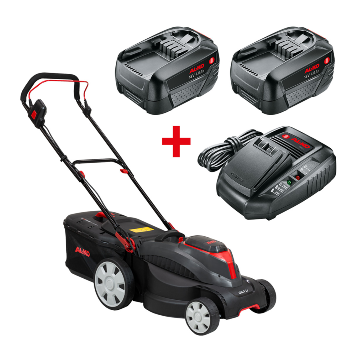 AL-KO 38.1 Li Easy - Cortacésped de batería - Corte de 37 cm - 2 x 18V/4,0 Ah