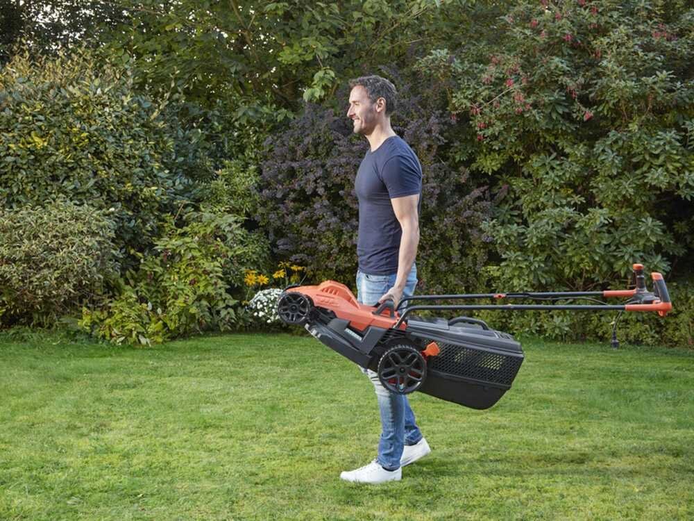 Black & Decker BEMW461BH-QS - Cortacésped eléctrico - 1400 W - Corte de 34 cm - Imagen 5