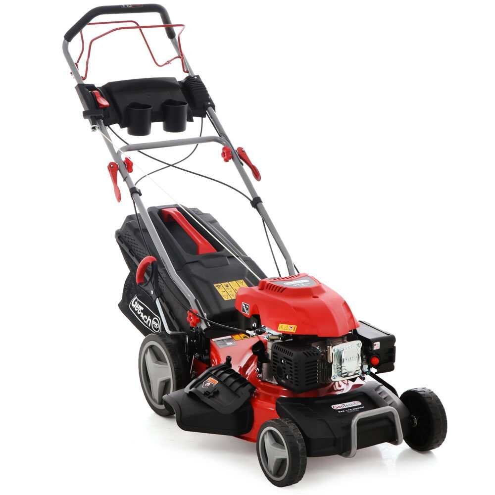 Cortacésped autopropulsado de gasolina GeoTech Pro S46-175 BMSGW con motor de 173cc - 4en1