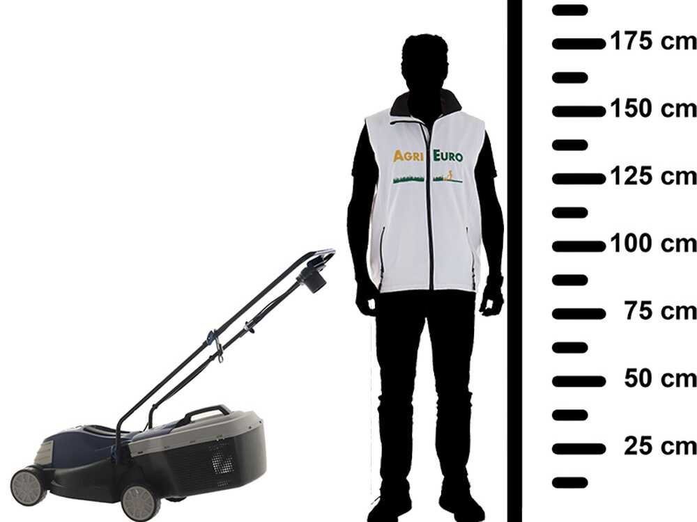 BullMach PELEO 1200 - Cortacésped eléctrico - 1200 W - Corte de 32 cm - Imagen 4