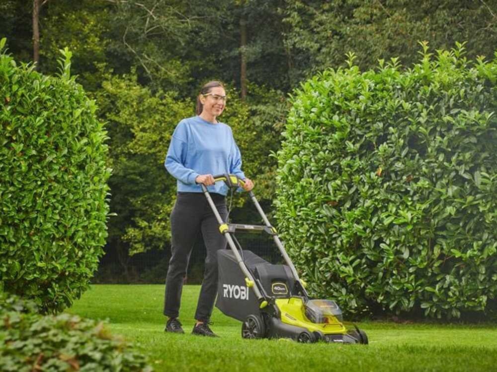 Ryobi RY18LMX40C-150 - Cortacésped de batería - Corte de 40 cm - 18V/5Ah - Imagen 2