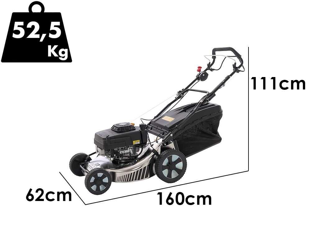 Marina Systems MX 57 SK 3V - Cortacésped de gasolina autopropulsado - Motor Kawasaki FJ180V - Imagen 3