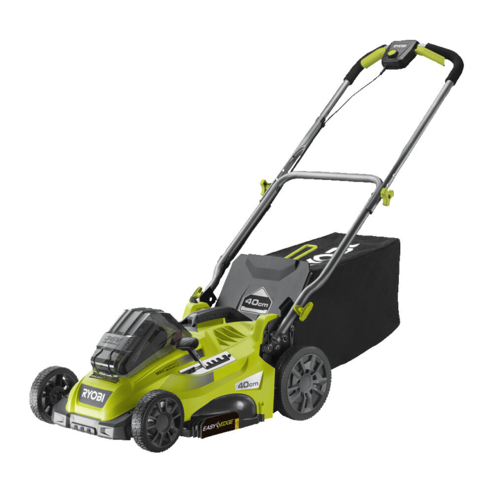 Cortacésped de batería RYOBI RLM36X41H50G - MAX POWER 36 V - 5 Ah - recogedor de 45 l - corte de 40 cm