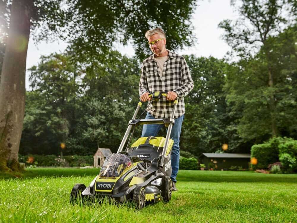Cortacésped de batería RYOBI RLM36X41H50G - MAX POWER 36 V - 5 Ah - recogedor de 45 l - corte de 40 cm - Imagen 3