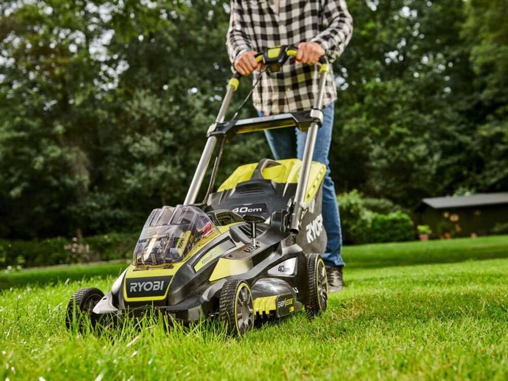 Cortacésped de batería RYOBI RLM36X41H50G - MAX POWER 36 V - 5 Ah - recogedor de 45 l - corte de 40 cm - Imagen 4