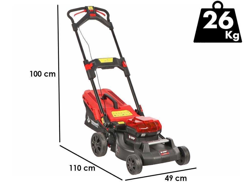 Blue Bird LM 22-41 - Cortacésped de batería - 2x 18V/5Ah - Corte de 41 cm - Imagen 3