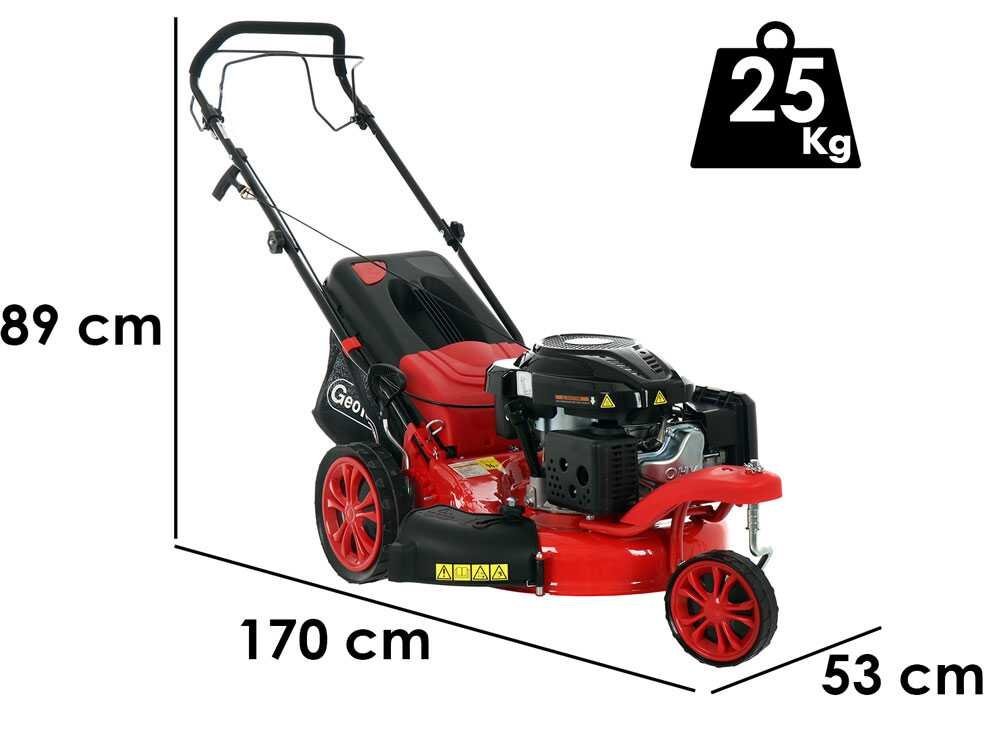 Cortacésped de gasolina autopropulsado GeoTech Pro S47-3 MBSWG, mono-rueda delantera giratoria - Loncin - Imagen 3