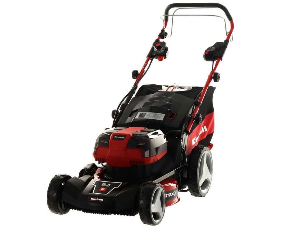 Einhell GE-CM 36/47 S HW Li - Kit - Cortacésped de batería autopropulsado - 4x18V/4Ah - Corte de 47 cm - Imagen 5
