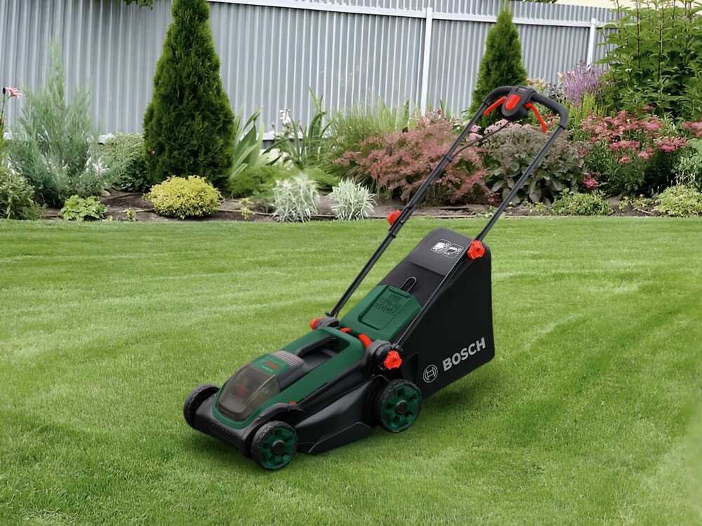 Bosch Rotak18V2-38 - Cortacésped de batería - 2x18V/4Ah - Ancho de corte 38 cm - Imagen 4