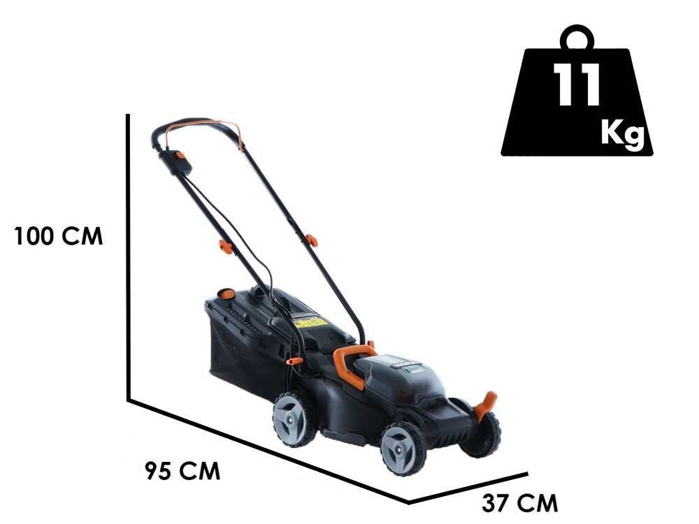 Worx WG779E - Cortacésped de batería - 2x20V/2,5Ah - Corte 34 cm - Imagen 3