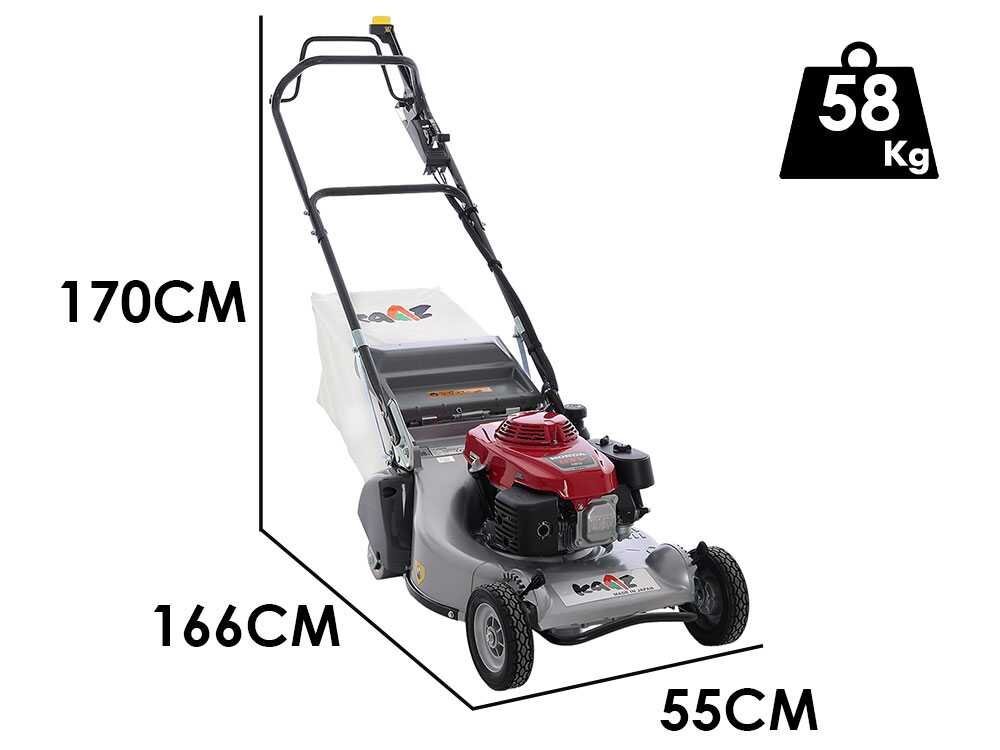 KAAZ LM 5360 HXAR PRO HS - Cortacésped de gasolina autopropulsado - Honda GXV 160 - Corte de 53 cm - Con cardán - Rodillo metálico - Imagen 5