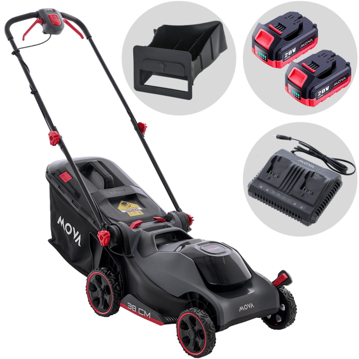 MOVA GL415 - Cortacésped de batería - 40V 4Ah - Ancho de corte 38 cm