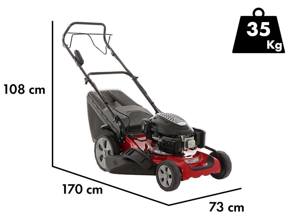 Castelgarden XC 53 SE - Cortacésped de gasolina autopropulsado - 4 en 1 - Motor de 166 cc - Imagen 2
