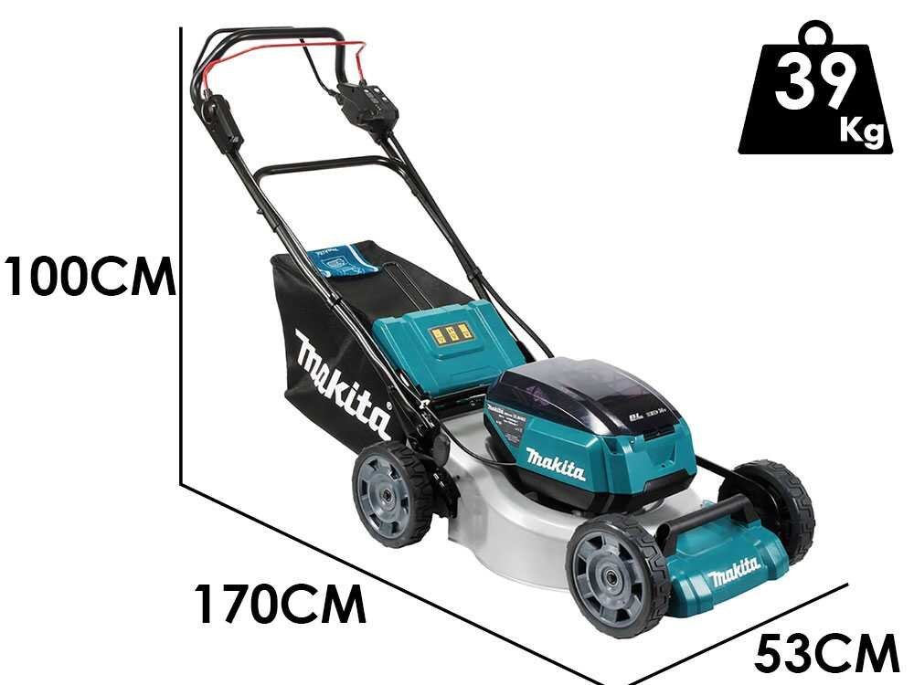 Makita DLM462Z - Cortacésped autopropulsado de batería - 36 V - Corte de 46 cm - BATERÍA Y CARGADOR NO ESTÁN INCLUIDOS - Imagen 4