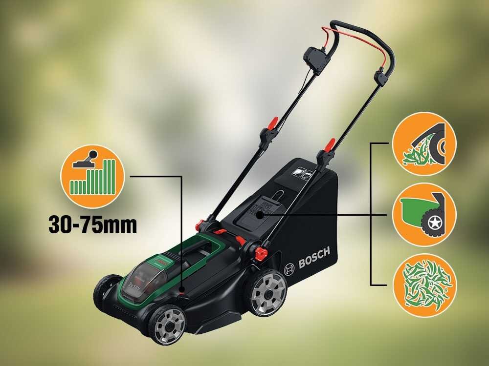 Bosch Rotak18V2-43 - Cortacésped de batería - Corte de 43 cm - BATERÍA Y CARGADOR NO ESTÁN INCLUIDOS - Imagen 5