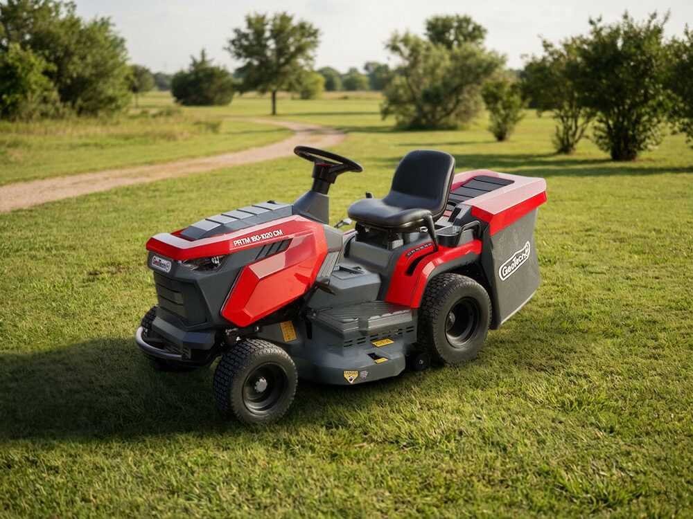 GeoTech Pro PRTM 180-1020 CM - Tractor cortacésped - Cambio mecánico - Recogedor - Imagen 3