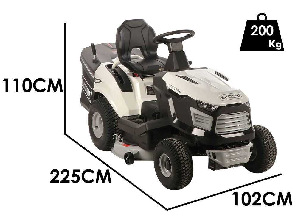 Blackstone FALCON 98-170 RM-H - Tractor cortacésped con cambio hidrostático - Recogedor - Mulching - Imagen 4