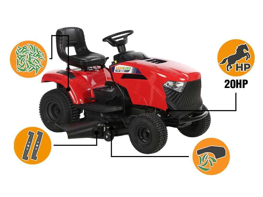 A 108 HD SD W - Tractor cortacésped - Cambio hidrostático - Salida lateral - Mulching - Imagen 3