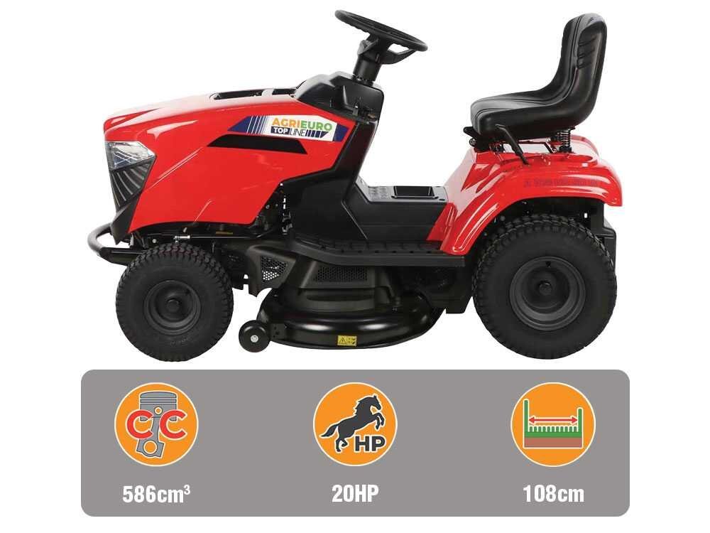 A 108 HD SD W - Tractor cortacésped - Cambio hidrostático - Salida lateral - Mulching - Imagen 4
