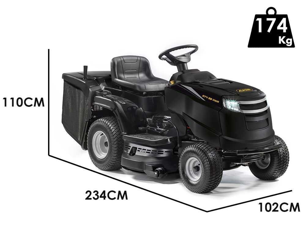 Alpina AT4 98 HWA - Tractor cortacésped - recogedor - cambio hidrostático - Imagen 3