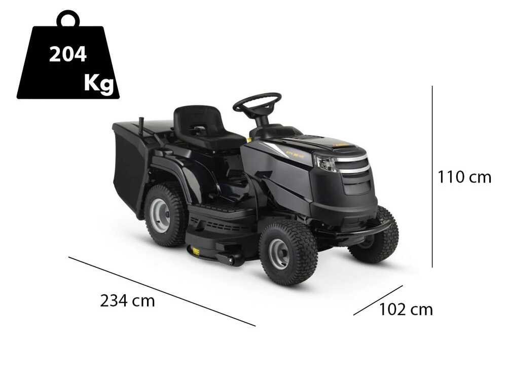 Tractor cortacésped Alpina AT4 98 HA con transmisión hidrostática y recogedor de 240 l - Imagen 2