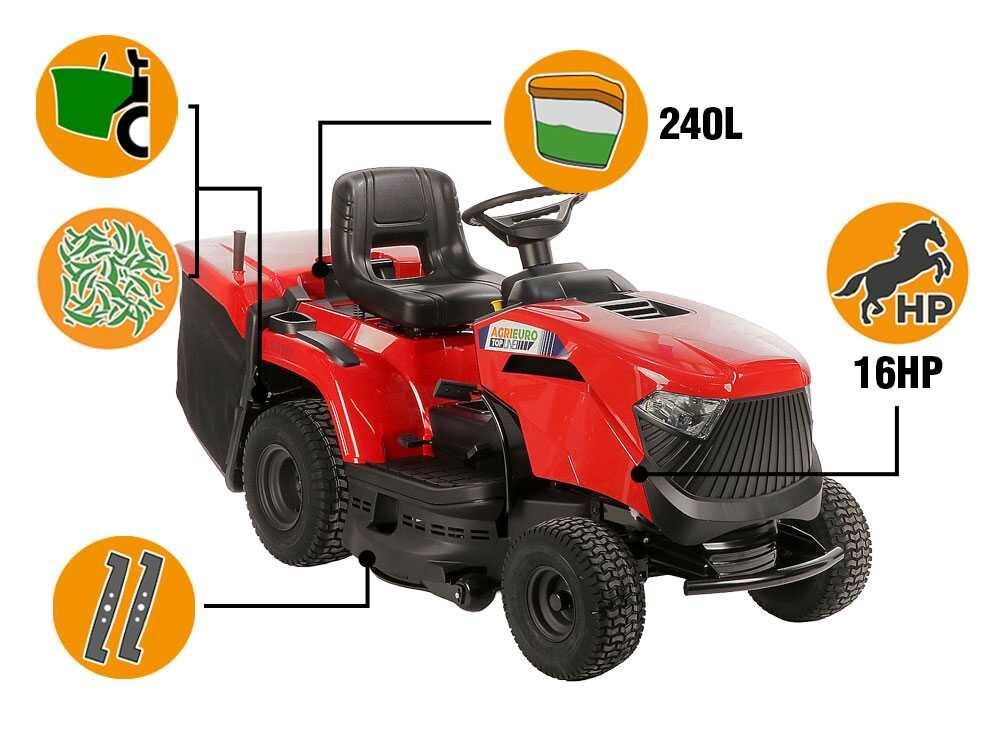 MPNS 84 H - Tractor cortacésped con cambio hidrostático - Recogedor - Mulching - Imagen 4