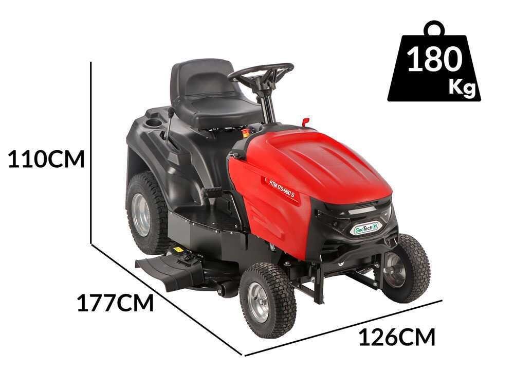 GeoTech RTM 170-960 S - Tractor cortacésped - Cambio mecánico - Salida lateral - Imagen 2