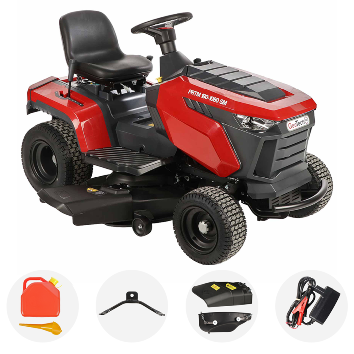 GeoTech Pro PRTM 180-1080 SM - Tractor cortacésped - Cambio mecánico - Salida lateral y Mulching