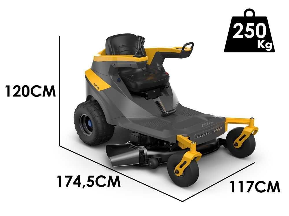 Stiga Gyro 500e - Tractor cortacésped axial de batería - Motor eléctrico de batería 48V / 40Ah - Imagen 4
