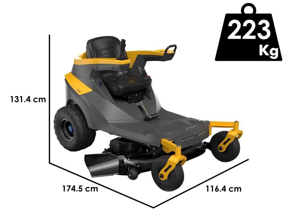 Stiga Gyro 700e - Tractor cortacésped axial de batería - Motor eléctrico de batería 48V - 64Ah - Imagen 2