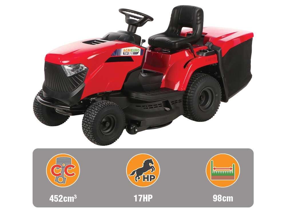 A 98 HD - Tractor cortacésped - Cambio hidrostático - Recogedor - Mulching - Imagen 5