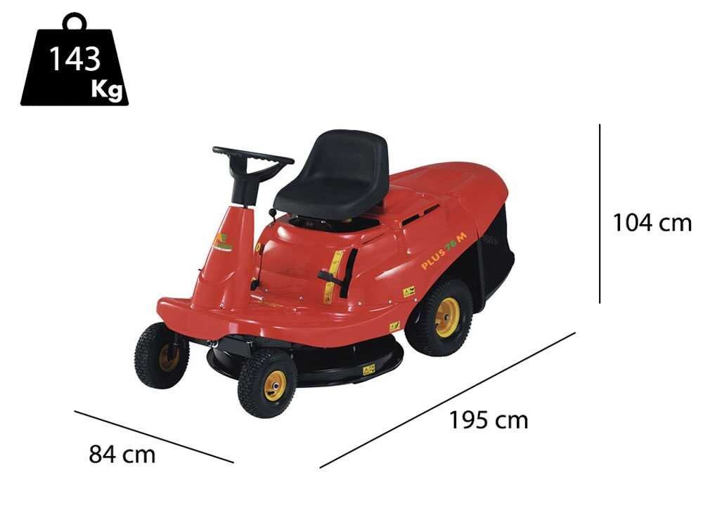 Minirider cortacésped Line Plus 76 M con motor Loncin EURO 352 - Imagen 3