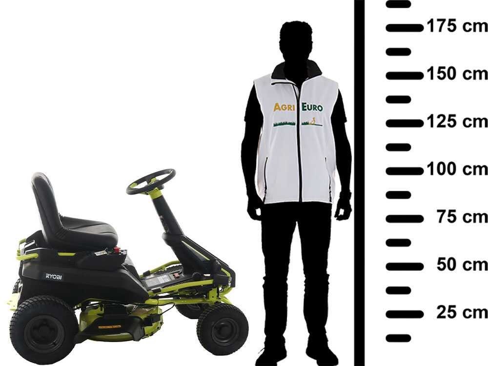 Minirider cortacésped de batería Ryobi RY48RM76A - Motor eléctrico de batería 48V/50Ah - corte de 76 cm - 2en1 - Imagen 4