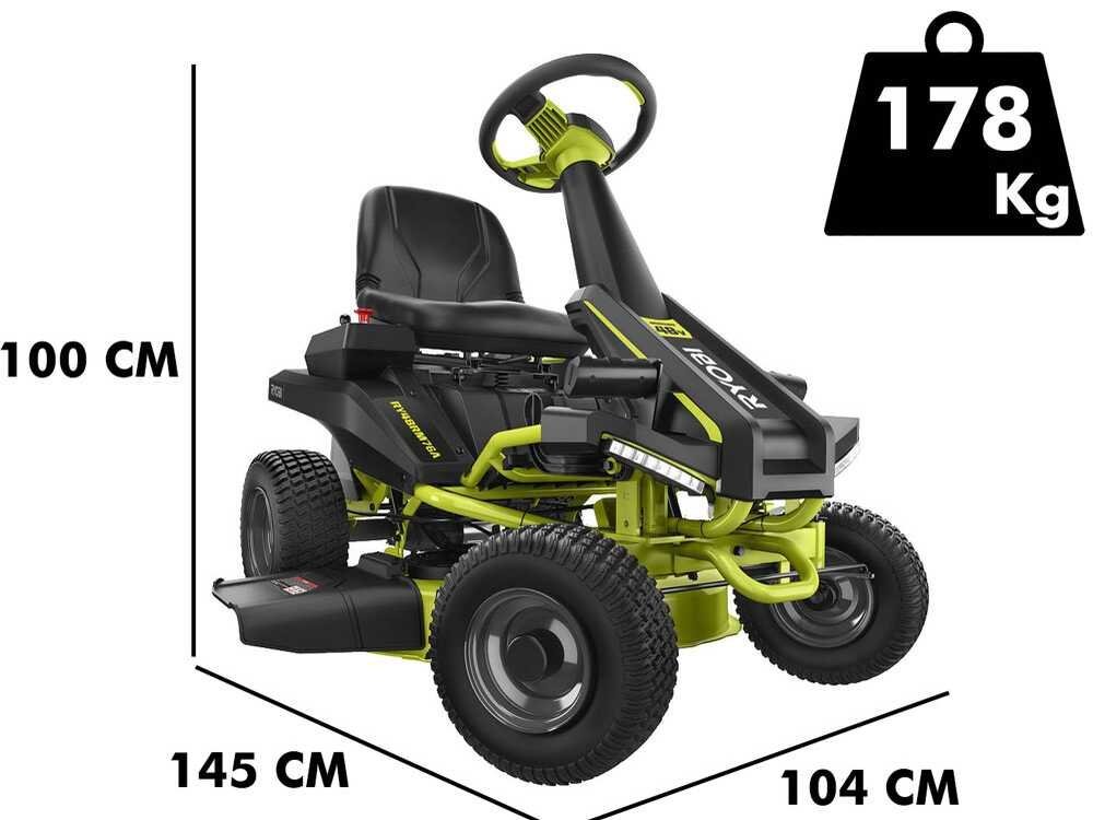 Minirider cortacésped de batería Ryobi RY48RM76A - Motor eléctrico de batería 48V/50Ah - corte de 76 cm - 2en1 - Imagen 5